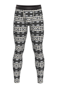 The Arroyo Grande | Grey and Black Aztec Ball Hammock® Long Johns - Shinesty