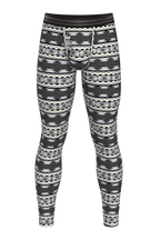 The Arroyo Grande | Grey and Black Aztec Ball Hammock® Long Johns - Shinesty