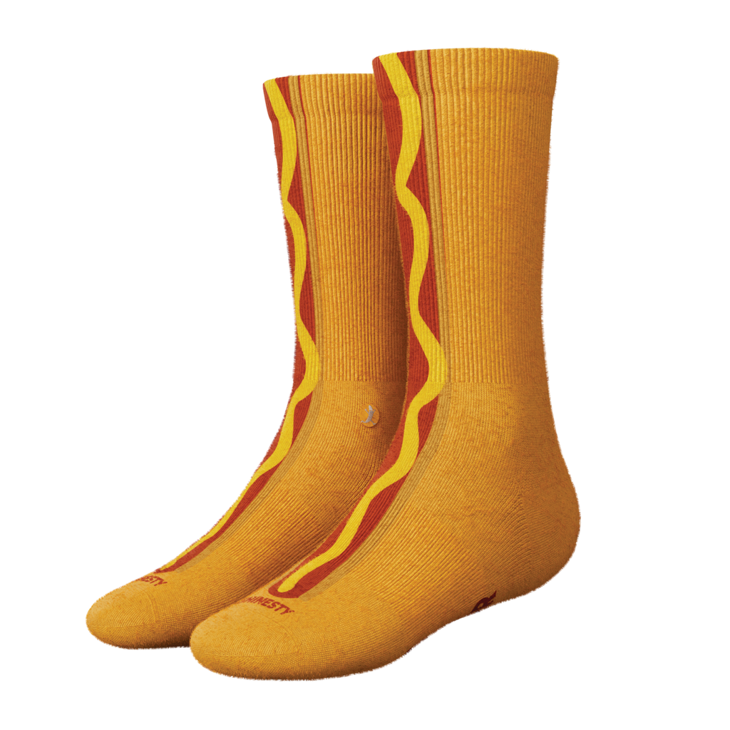 The Ask Me | Hot Dog Heel Hammock™ Crew Socks - Shinesty
