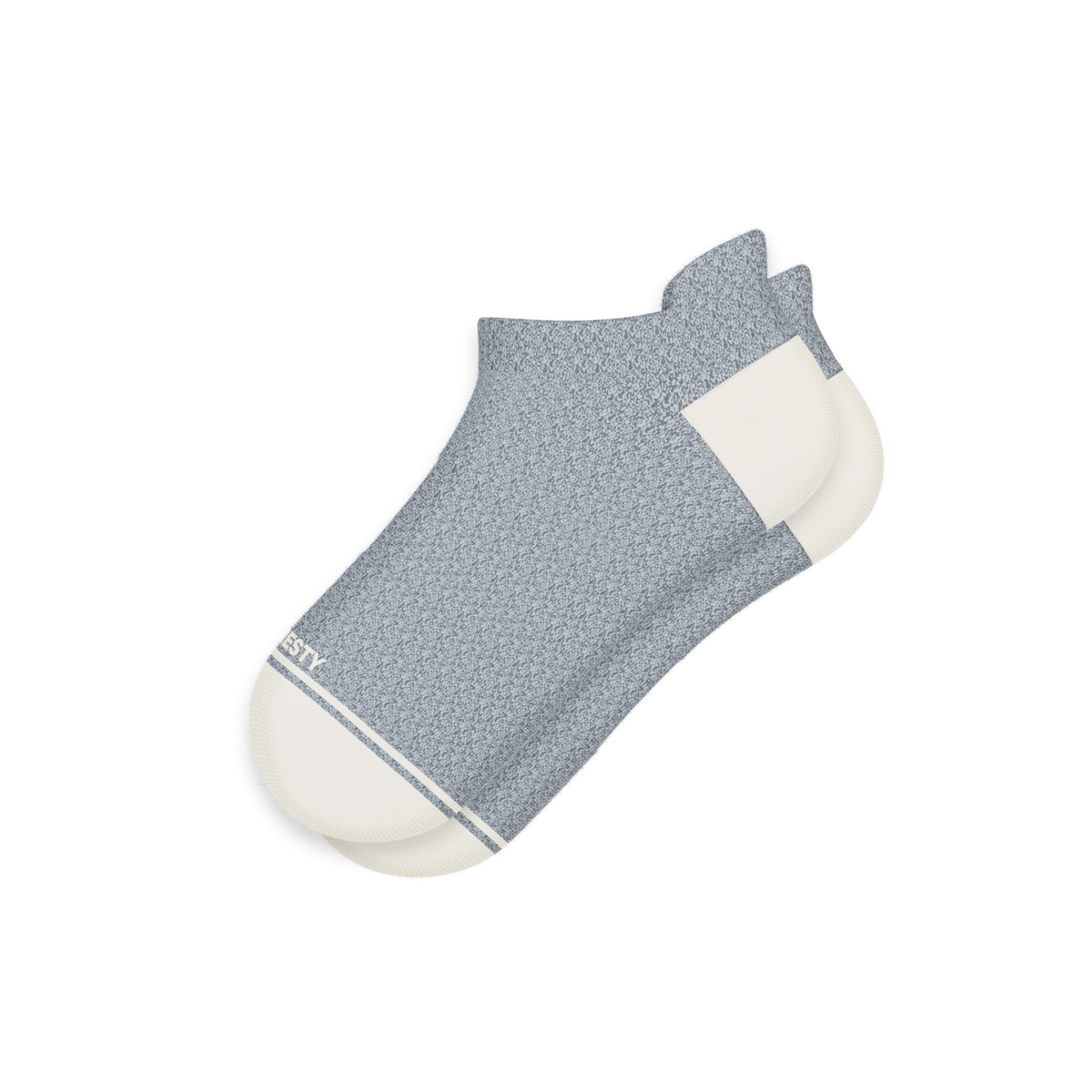 The Asteroid | Blue Marl Heel Hammock™ Ankle Socks - Shinesty
