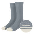 The Asteroid | Blue Marl Heel Hammock™ Crew Socks - Shinesty