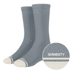 The Asteroid | Blue Marl Heel Hammock™ Crew Socks - Shinesty