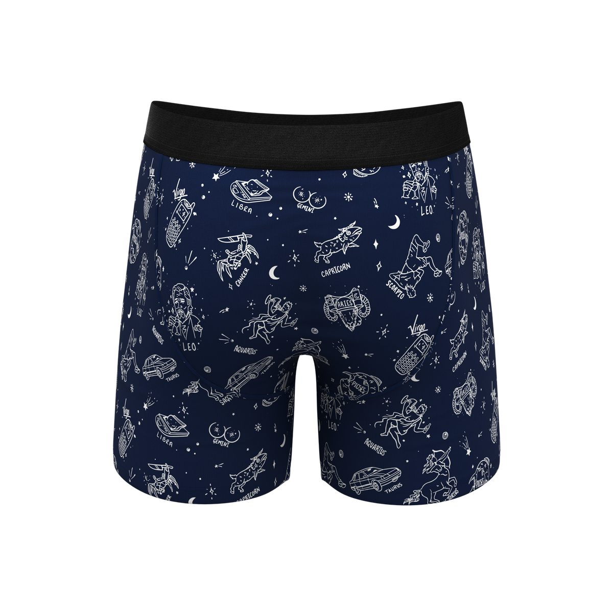 The Astrology Major | Glow in the Dark Astrological Signs Ball Hammock® Pouch Underwear - Shinesty