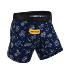 The Astrology Major | Glow in the Dark Astrological Signs Ball Hammock® Pouch Underwear With Fly - Shinesty