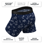 The Astrology Major | Glow in the Dark Astrological Signs Ball Hammock® Pouch Underwear With Fly - Shinesty