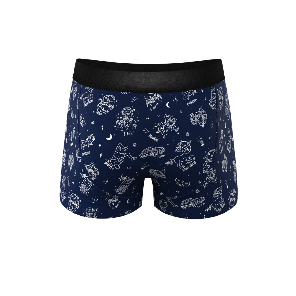 The Astrology Major | Glow in the Dark Astrological Signs Ball Hammock® Pouch Trunks Underwear - Shinesty