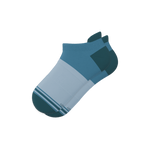 The Atlantic | Blue Color Block Heel Hammock™ Ankle Socks - Shinesty