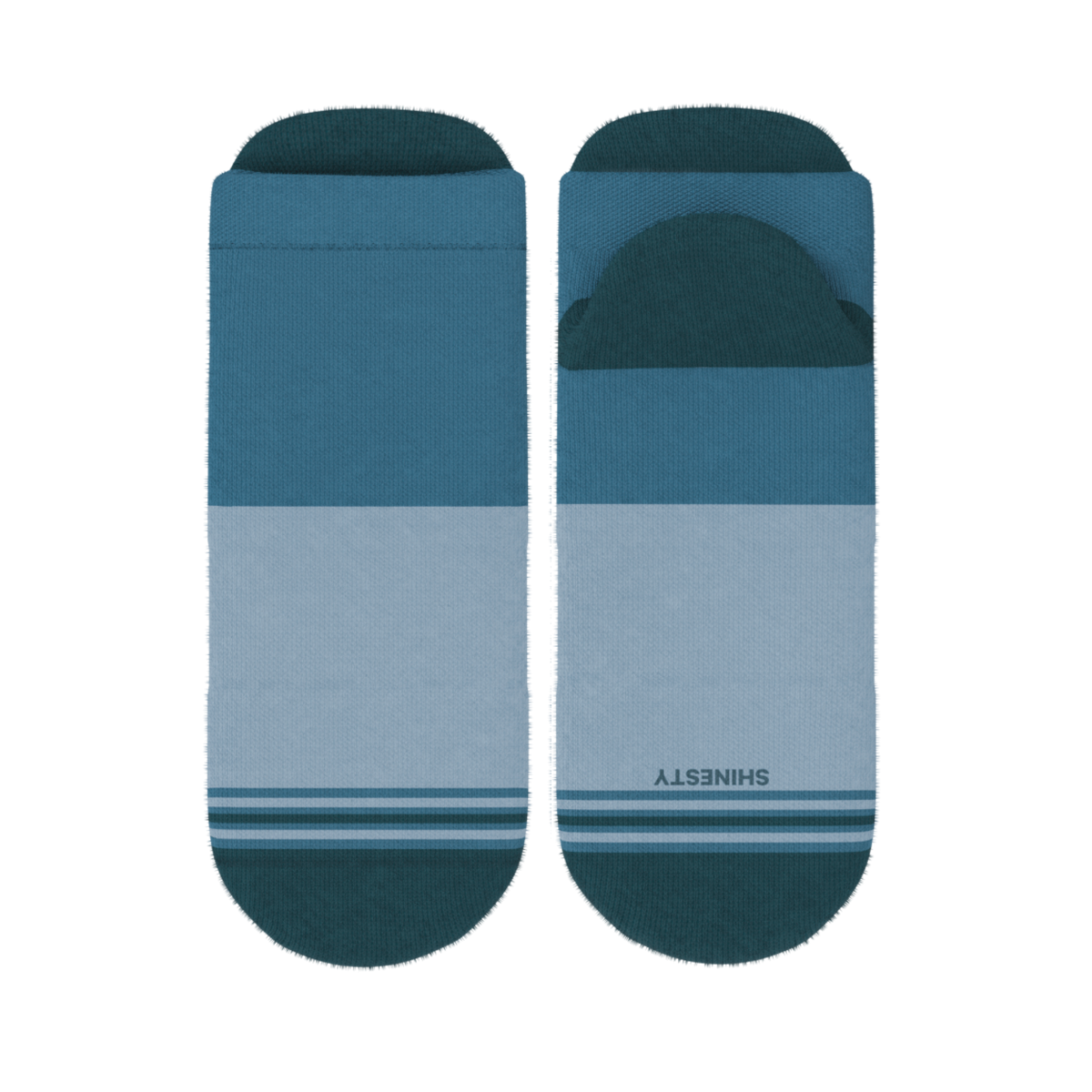 The Atlantic | Blue Color Block Heel Hammock™ Ankle Socks - Shinesty