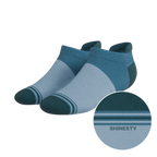The Atlantic | Blue Color Block Heel Hammock™ Ankle Socks - Shinesty