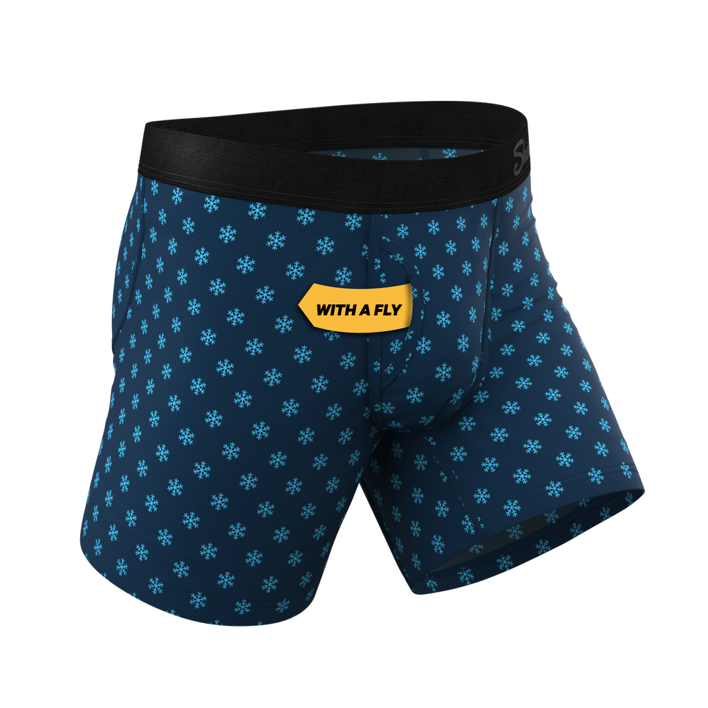 The Avalanche | Color Changing Snowflake Ball Hammock® Pouch Underwear With Fly - Shinesty