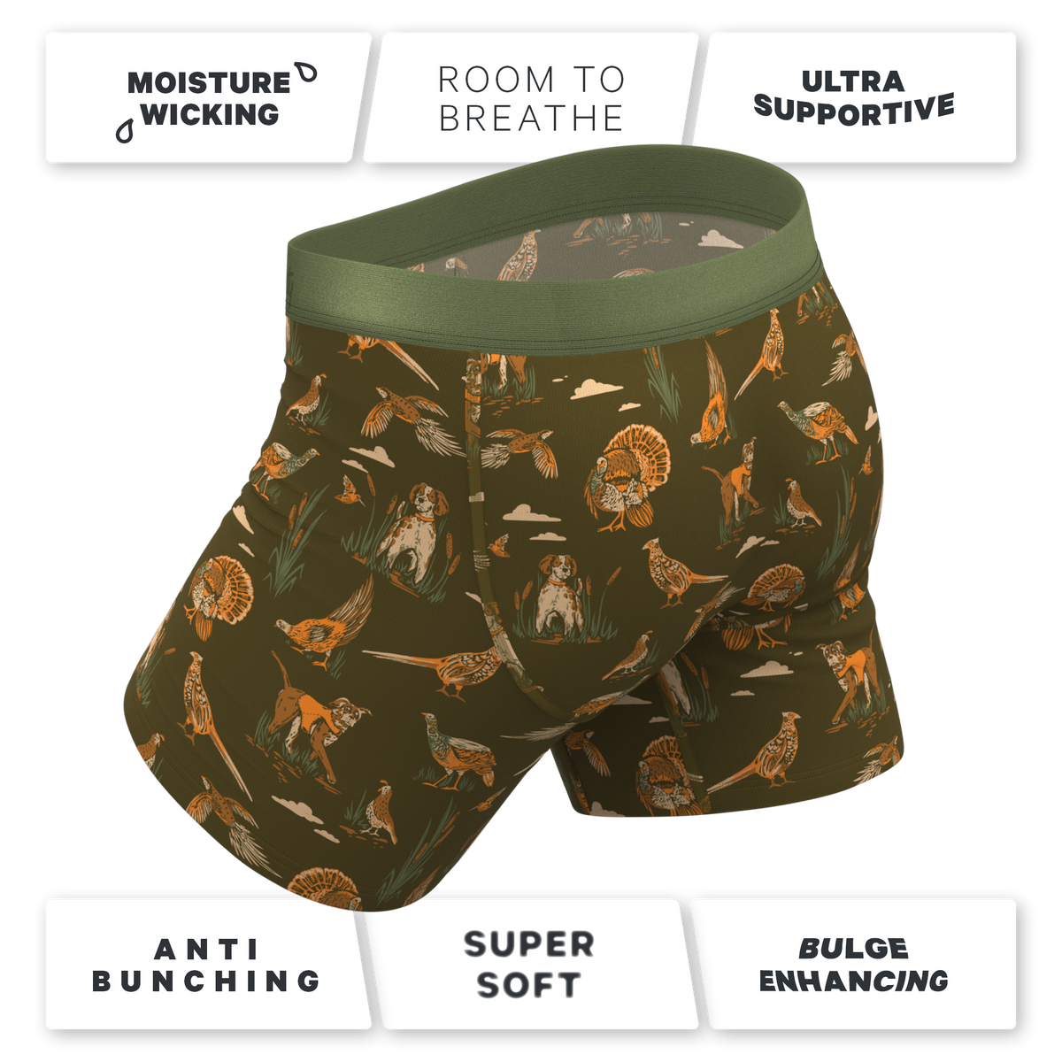 The Avian Crew | Hunting Ball Hammock® Pouch Underwear With Fly - Shinesty