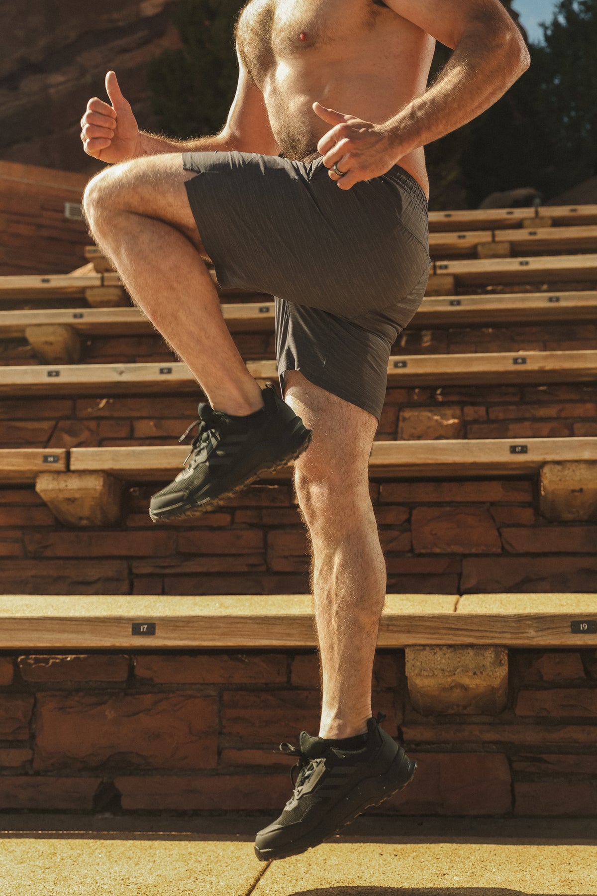 The Tribal Council | Grey Tonal Island Block Ball Hammock® 9 Inch Athletic Shorts - Shinesty
