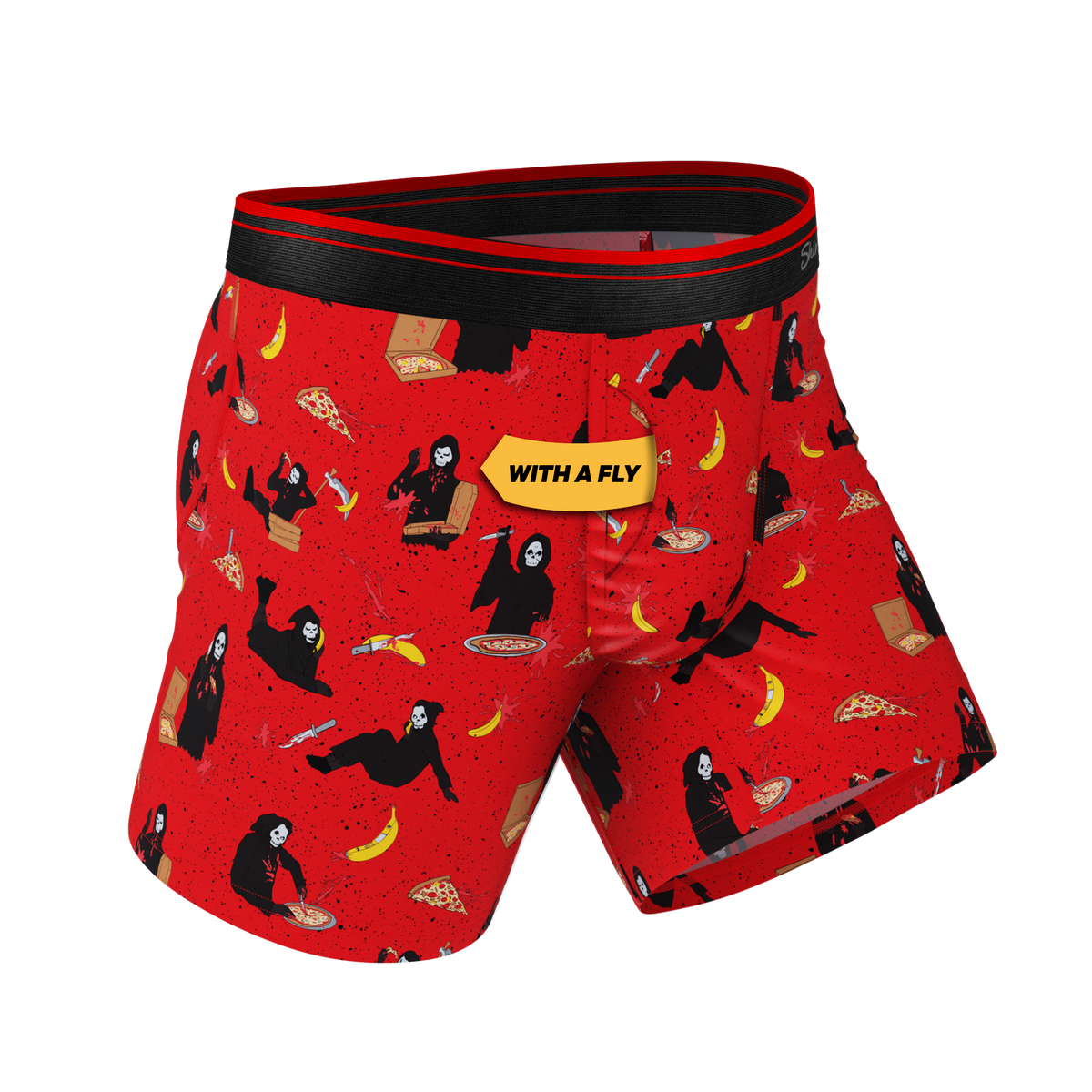 The BOOty Call | Grim Reaper Ball Hammock® Pouch Underwear With Fly - Shinesty