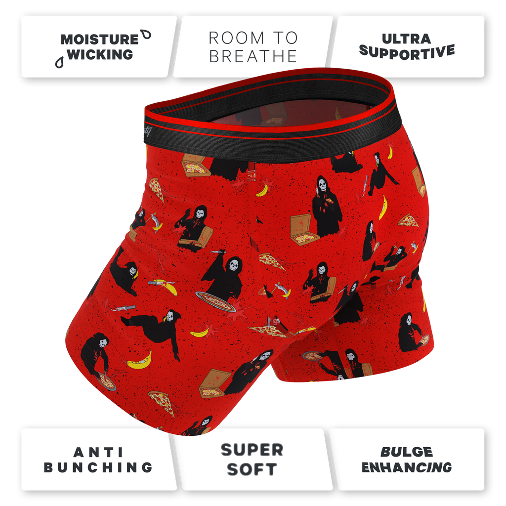 The BOOty Call | Grim Reaper Ball Hammock® Pouch Underwear With Fly - Shinesty
