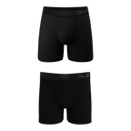The Threat Level Midnight | Black Father Son With Fly Ball Hammock® Pouch Underwear 2 Pack - Shinesty