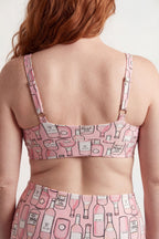 The All Day | Rosé Wine Boob Hammock™ Plunge Bralette - Shinesty