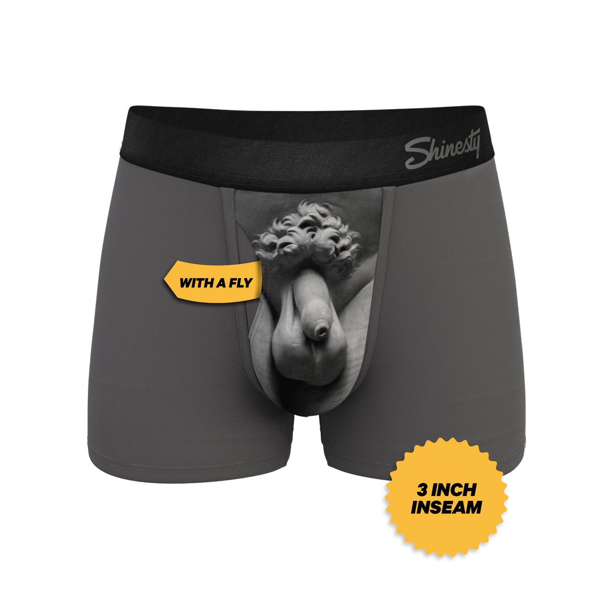 The David's Goliath | Marble Statue Ball Hammock® Pouch Trunks Underwear - Shinesty