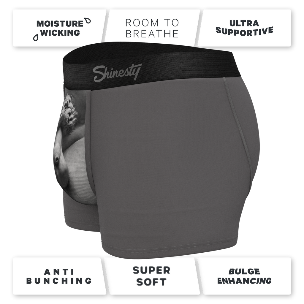 The David's Goliath | Marble Statue Ball Hammock® Pouch Trunks Underwear - Shinesty