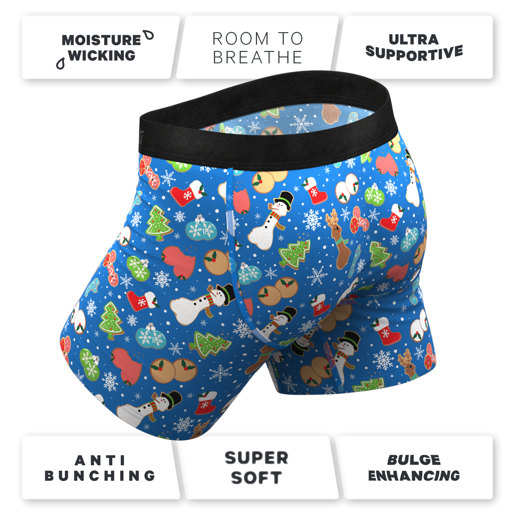 The Baked Goodies | Christmas Cookies Ball Hammock® Pouch Underwear With Fly - Shinesty