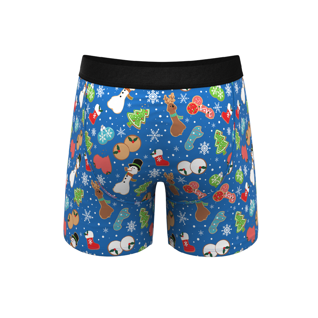 The Baked Goodies | Christmas Cookies Ball Hammock® Pouch Underwear With Fly - Shinesty