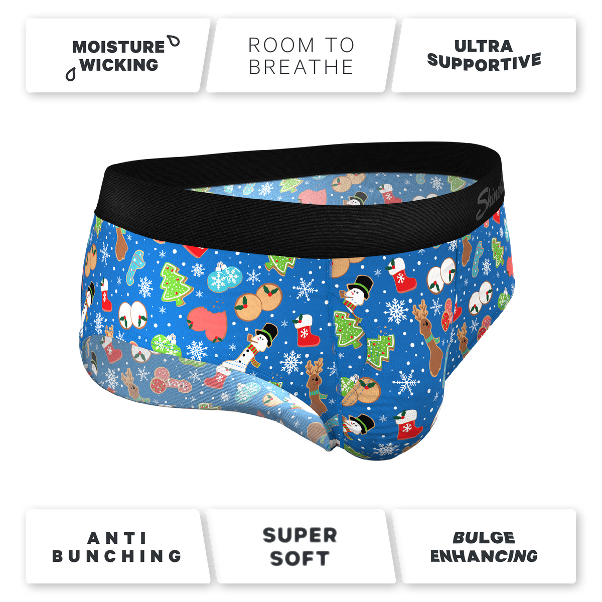 The Baked Goodies | Christmas Cookies Ball Hammock® Pouch Underwear Briefs - Shinesty