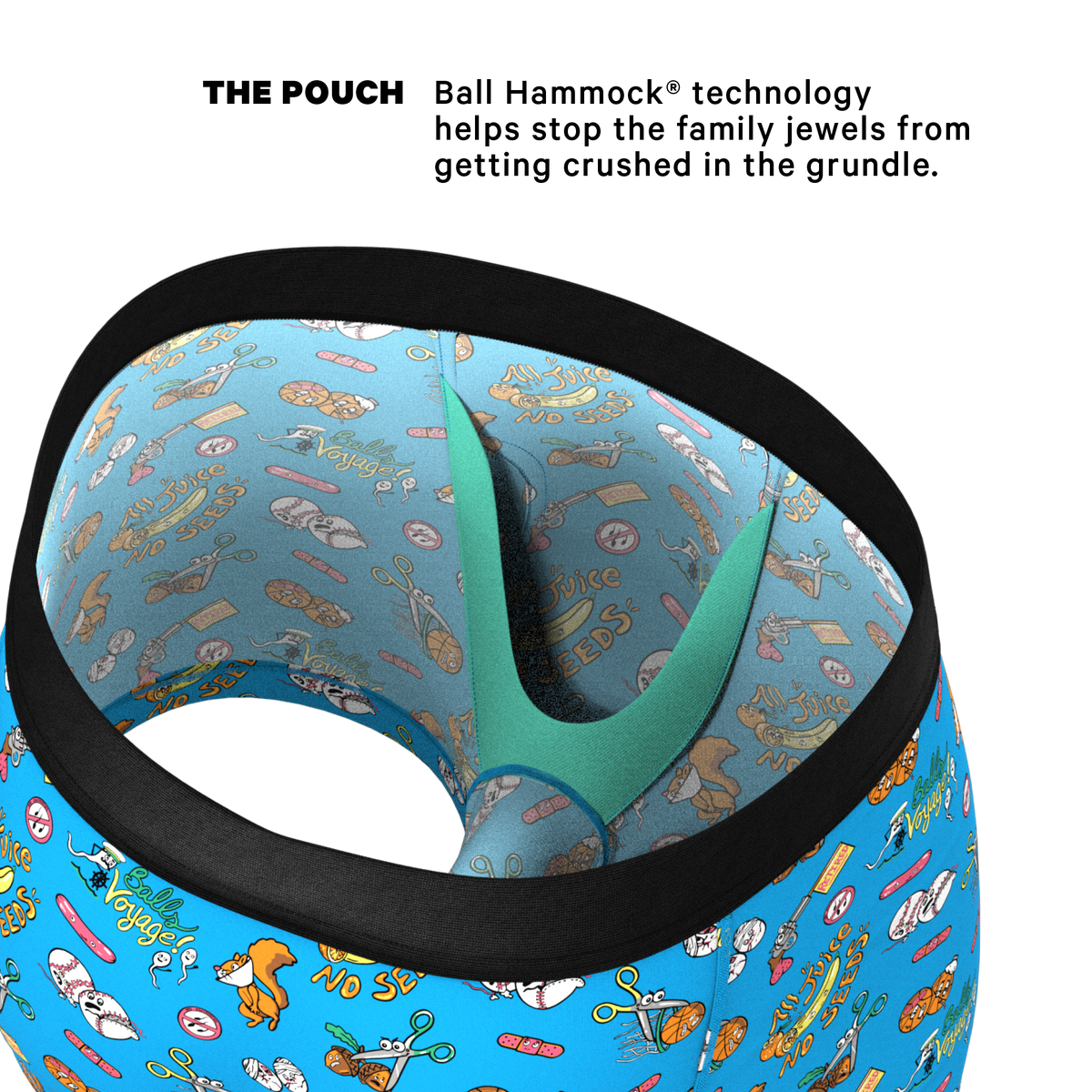 The Balls Voyage | Vasectomy Ball Hammock® Pouch Trunks Underwear - Shinesty