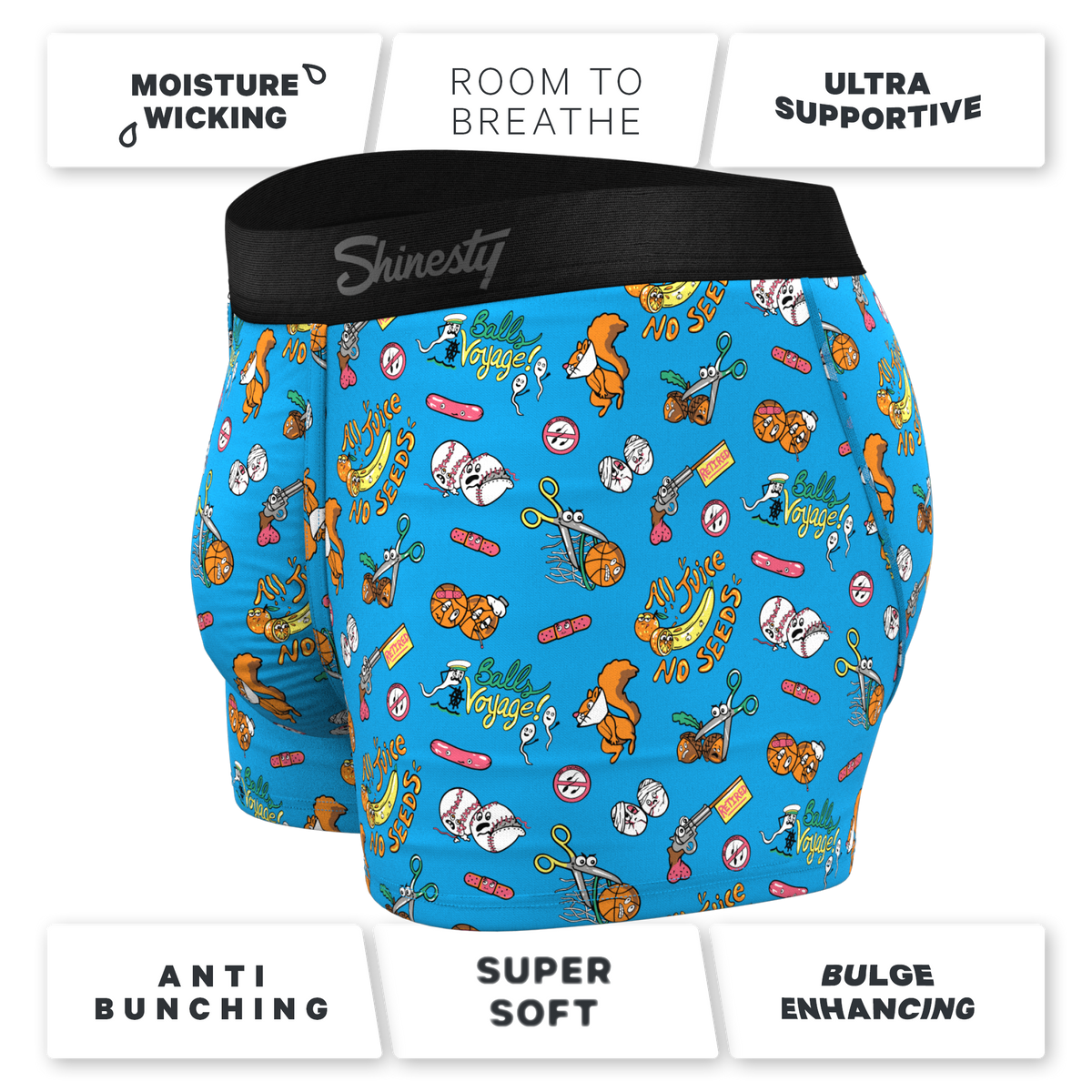 The Balls Voyage | Vasectomy Ball Hammock® Pouch Trunks Underwear - Shinesty