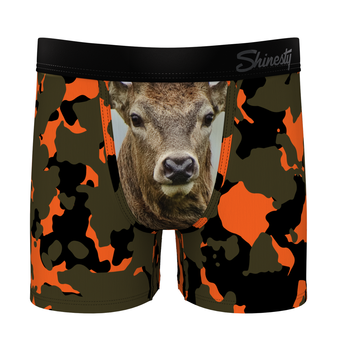 The Bambi Bunchers | Camo Deer Youth Boxer Briefs - Shinesty