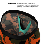 The Bambi Bunchers | Orange Camo Deer Ball Hammock® Boxer - Long Leg - Shinesty