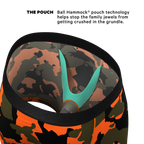 The Bambi Bunchers | Orange Camo Deer Ball Hammock® Pouch Underwear - Shinesty