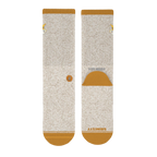 The Banana Jam | Tan and Mustard Heel Hammock™ Crew Socks - Shinesty