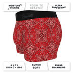The Bandana Split | Red Bandana Ball Hammock® Pouch Trunks Underwear - Shinesty