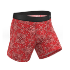 The Bandana Split | Red Bandana Ball Hammock® Pouch Underwear - Shinesty