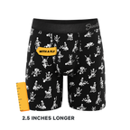 The Bare Back Bones | Glow in the Dark Skeletons Ball Hammock® Boxer - Long Leg - Shinesty