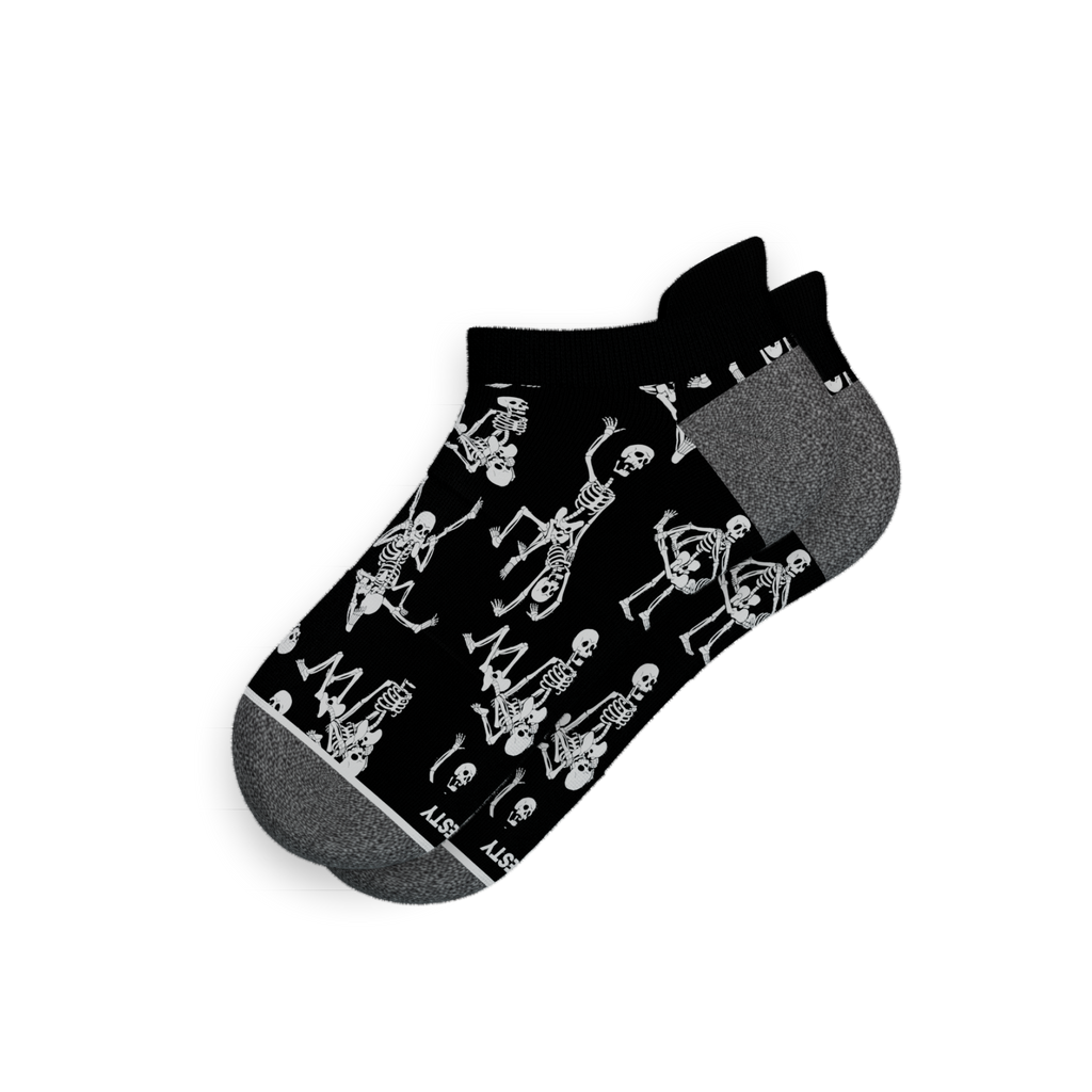 The Bare Back Bones | Skeletons Heel Hammock™ Ankle Socks - Shinesty