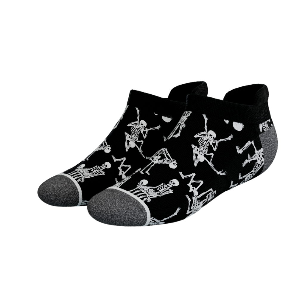 The Bare Back Bones | Skeletons Heel Hammock™ Ankle Socks - Shinesty