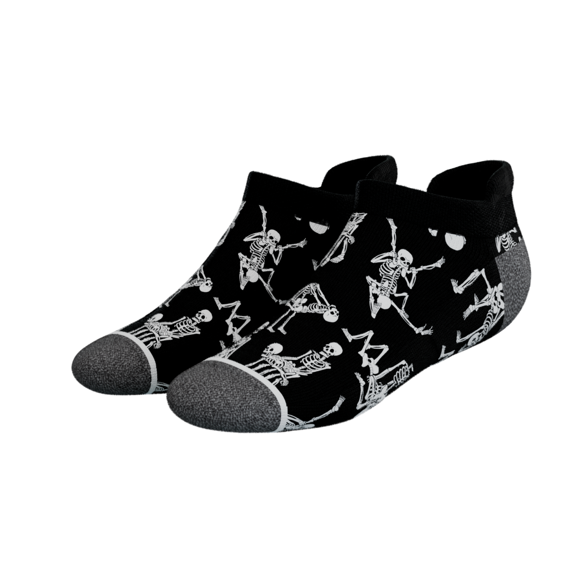 The Bare Back Bones | Skeletons Heel Hammock™ Ankle Socks - Shinesty