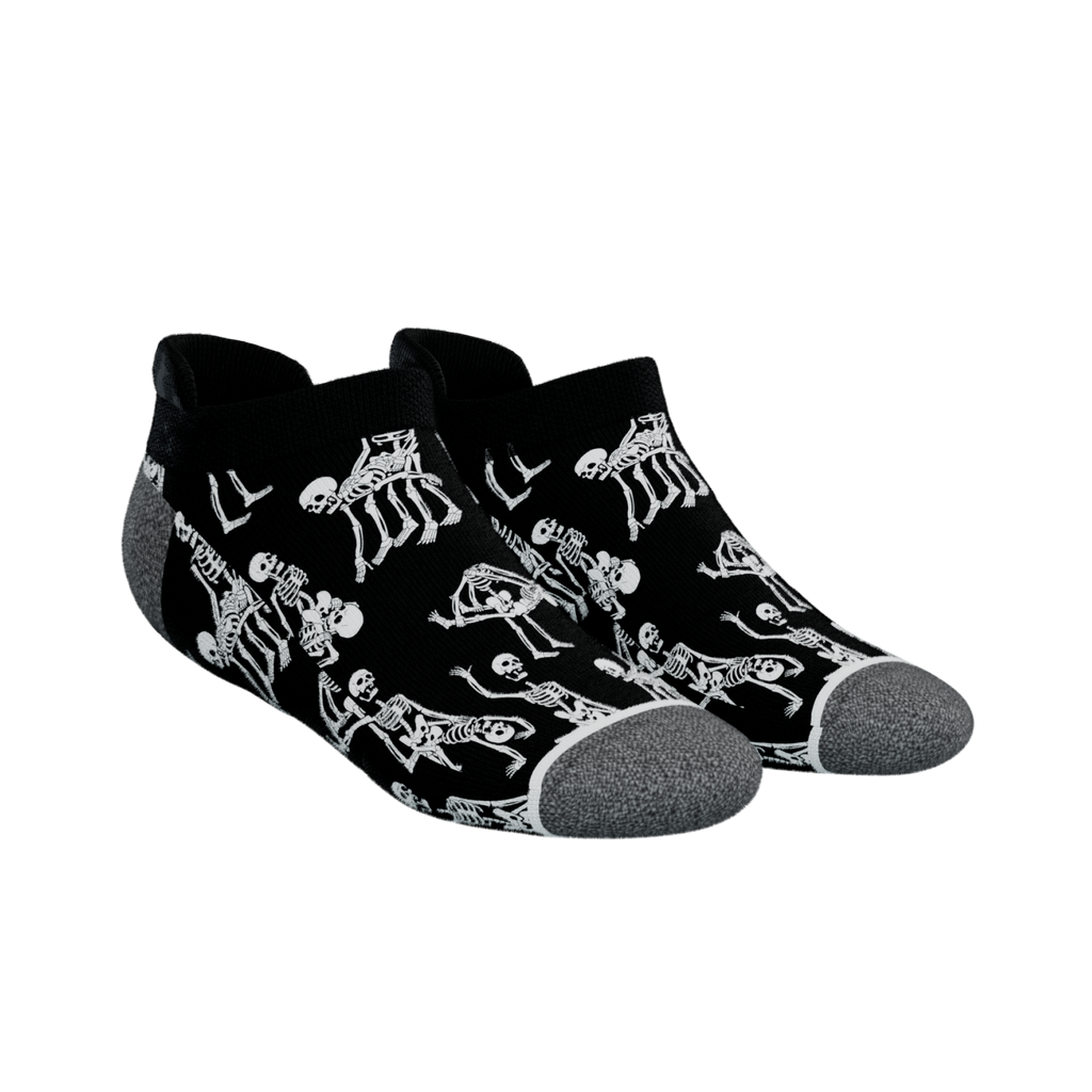 The Bare Back Bones | Skeletons Heel Hammock™ Ankle Socks - Shinesty