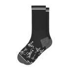 The Bare Back Bones | Skeletons Heel Hammock™ Crew Socks - Shinesty