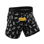 The Bare Back Bones | Glow in the Dark Skeletons Ball Hammock® Pouch Underwear With Fly - Shinesty