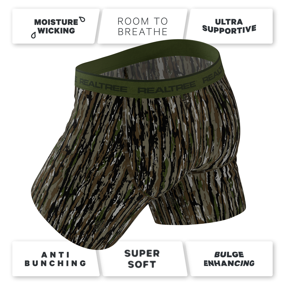 The Barking Up | Realtree x Shinesty Bark Camouflage Ball Hammock® Pouch Underwear With Fly - Shinesty