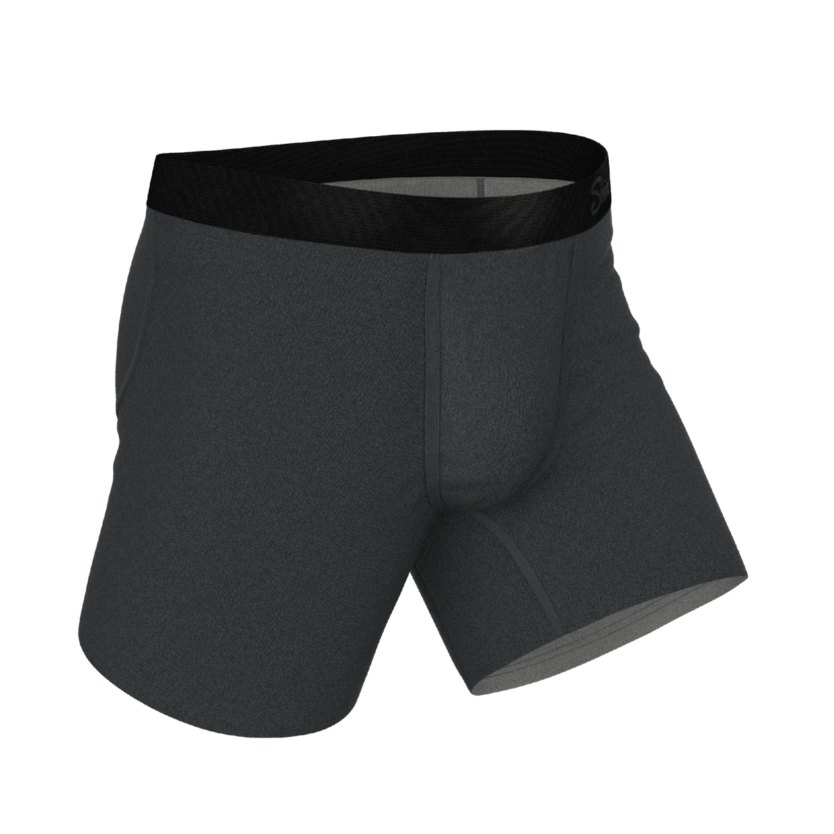 The Basalt | Heather Charcoal Ball Hammock® Pouch Underwear - Shinesty