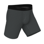 The Basalt | Heather Charcoal Ball Hammock® Boxer - Long Leg - Shinesty