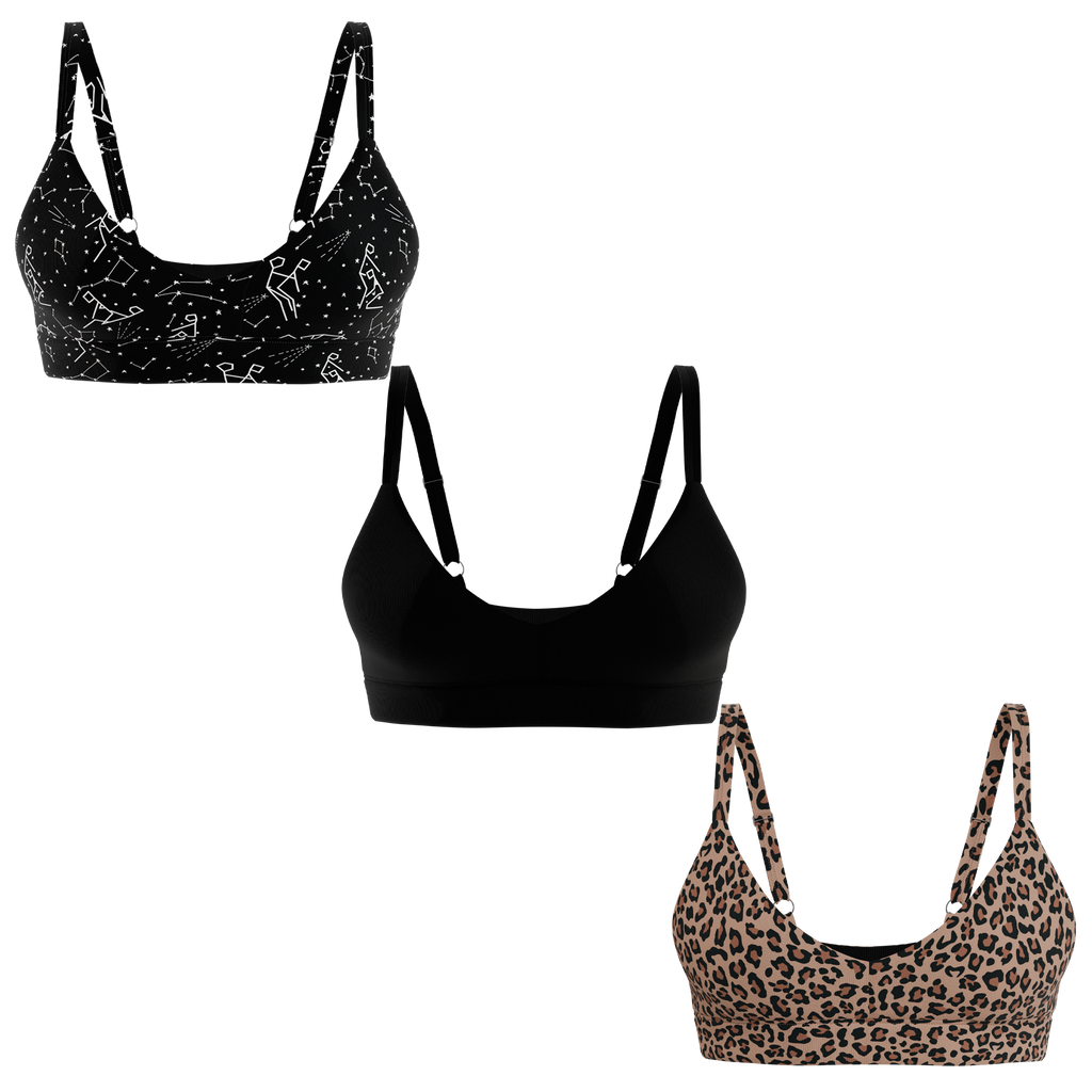 The Basics | Boob Hammock™ Plunge Bralette 3 Pack - Shinesty