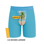 The Beach Please | Palm Tree Ball Hammock® Boxer - Long Leg - Shinesty