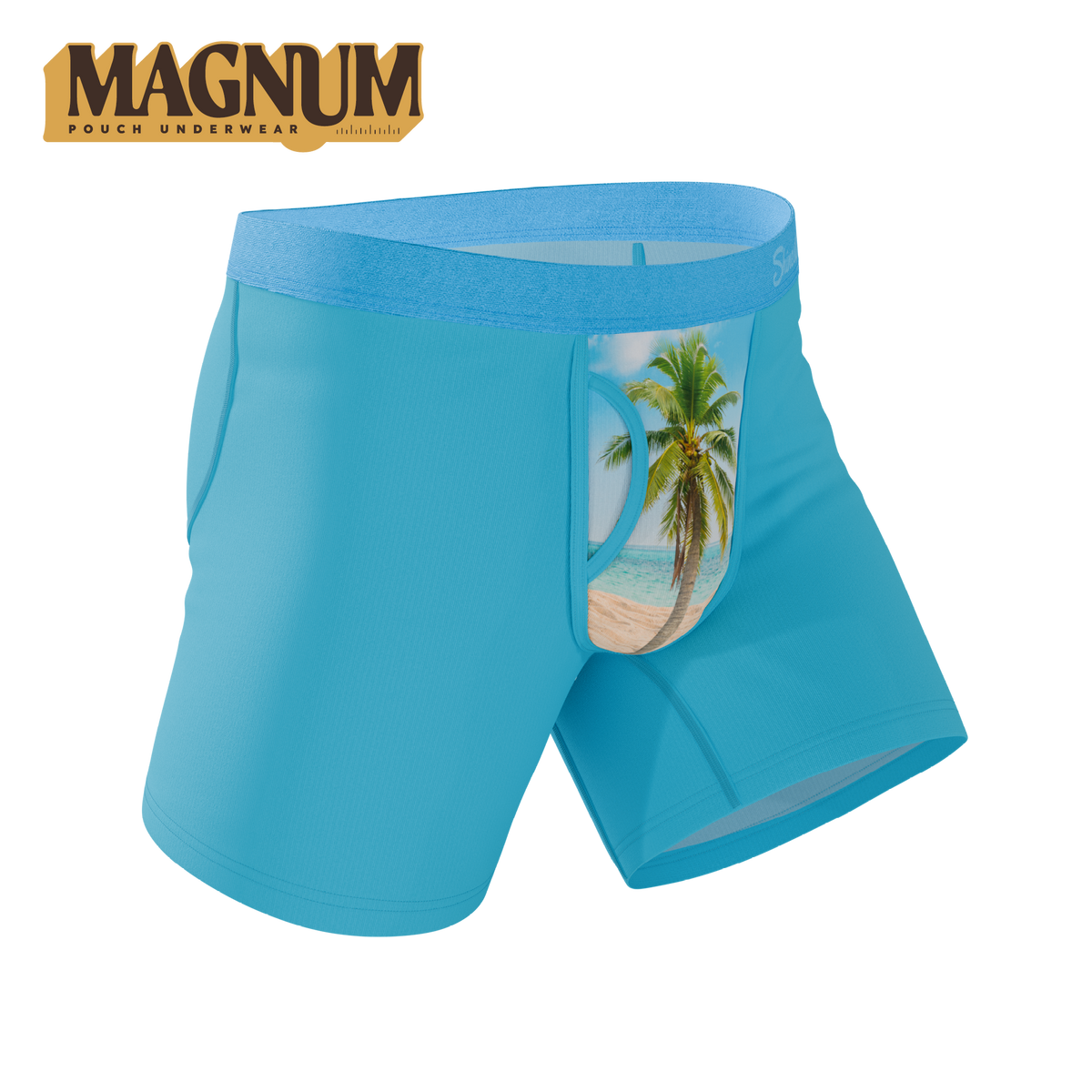 The Beach Please | Palm Tree Ball Hammock® Magnum Big Pouch Underwear - Shinesty