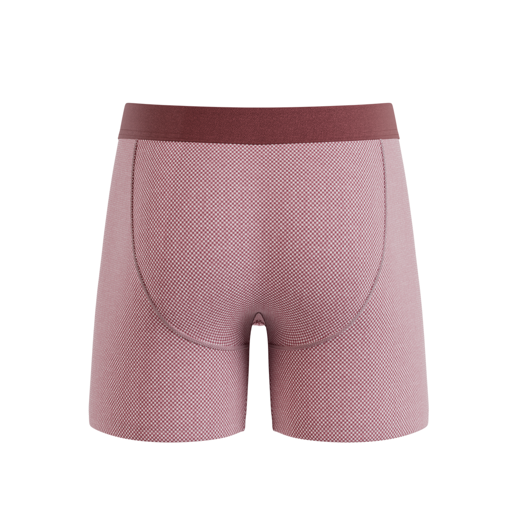 The Bell Pep | Red Chambray Ball Hammock® Pouch Underwear With Fly - Shinesty