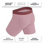 The Bell Pep | Red Chambray Ball Hammock® Boxer - Long Leg - Shinesty