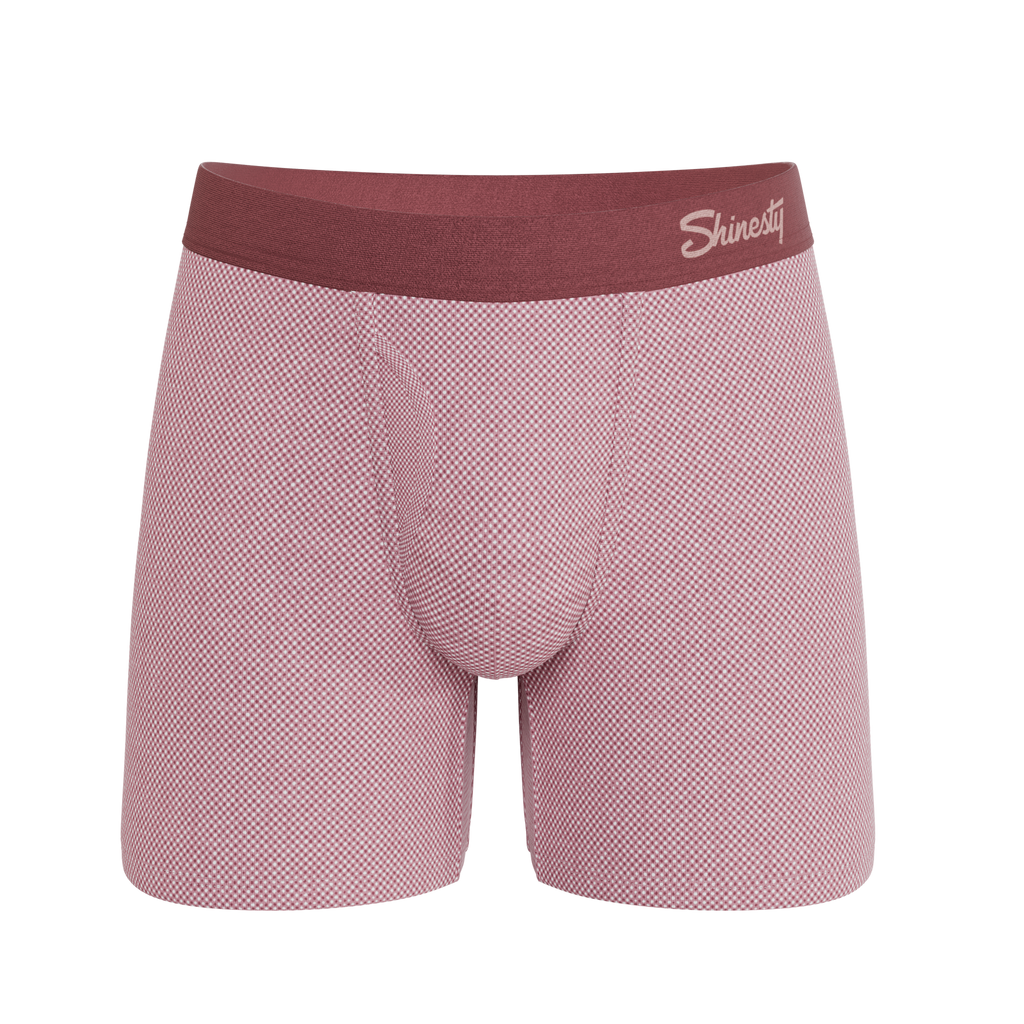 The Bell Pep | Red Chambray Ball Hammock® Pouch Underwear With Fly - Shinesty