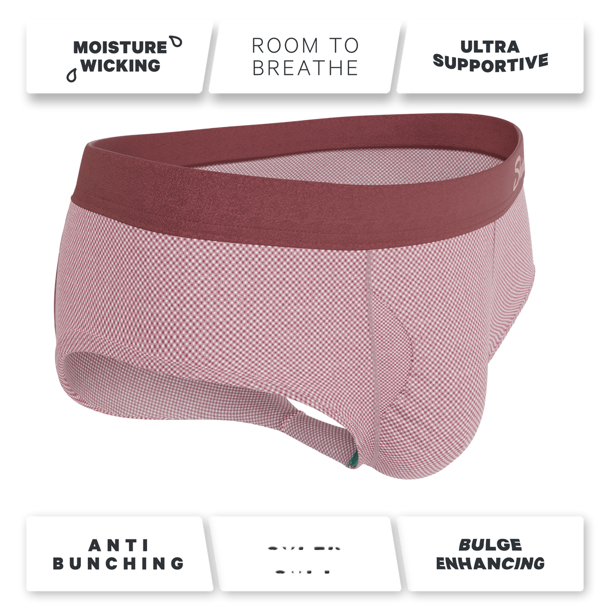 The Bell Pep | Red Chambray Ball Hammock® Pouch Underwear Briefs - Shinesty